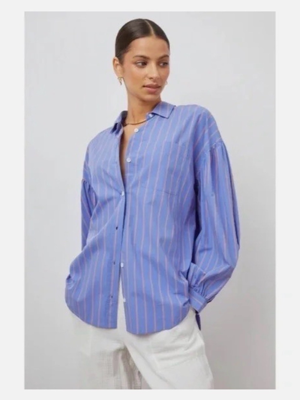 Rails Blue Pink Stripe Button-Down Shirt